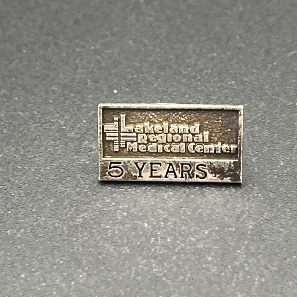 Lakeland Regional Medical Center 5 Years Service Award Lapel Hat Pin